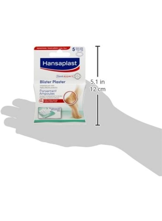 Large Blister Plaster Highly Effective Treatment For Blister Protection Instant Pain Relief And Pressure Relief Extra Strong Adhesion 5 Pieces