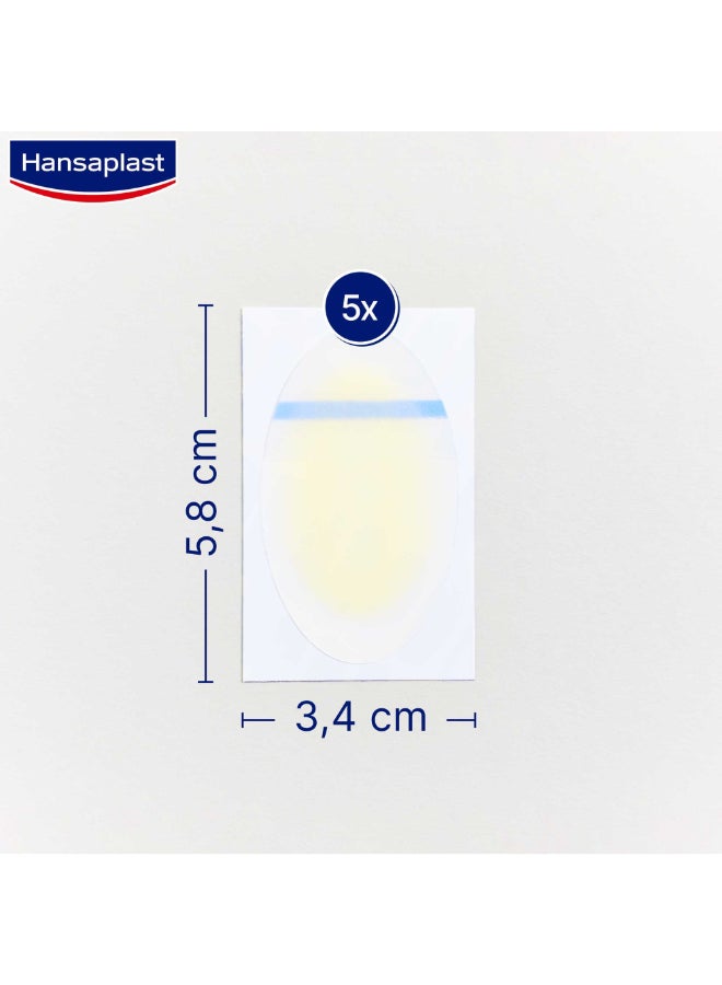 Large Blister Plaster Highly Effective Treatment For Blister Protection Instant Pain Relief And Pressure Relief Extra Strong Adhesion 5 Pieces