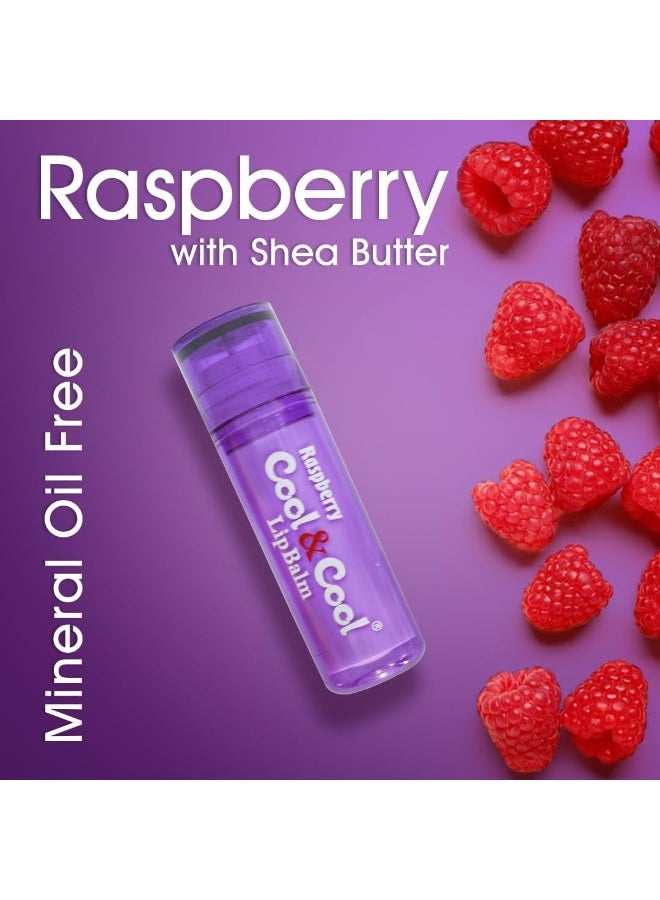 Cool & Cool - Raspberry Lip Balm with Shea Butter 4.6grams - Image 1
