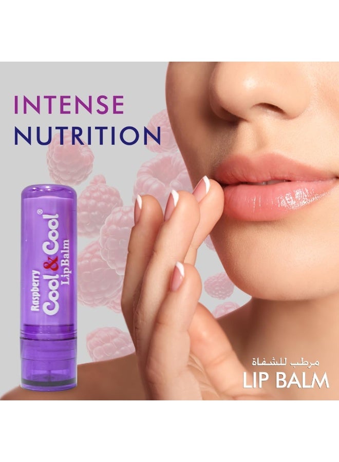 Cool & Cool - Raspberry Lip Balm with Shea Butter 4.6grams - Image 1