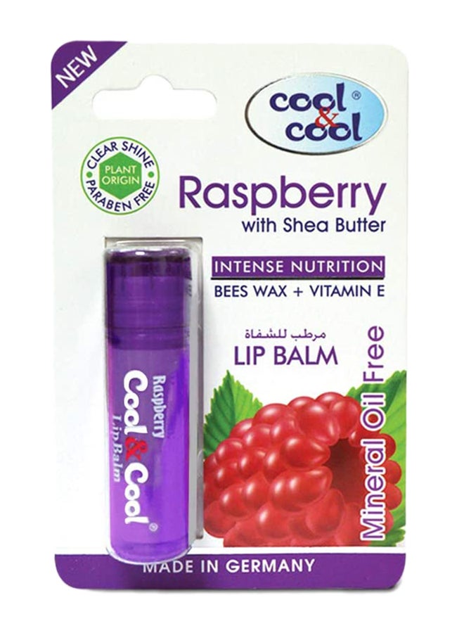 Cool & Cool - Raspberry Lip Balm with Shea Butter 4.6grams - Image 1