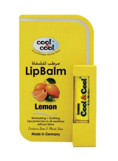 Cool & Cool Lemon Lip Balm Yellow 4.6grams  - Image 1