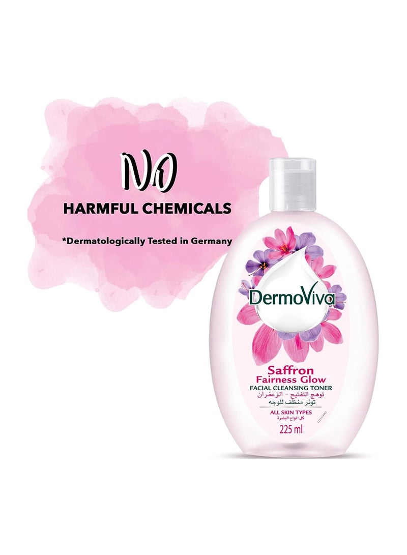DermoViva Fairness Glow Facial Cleansing Toner 225ml  - Image 4
