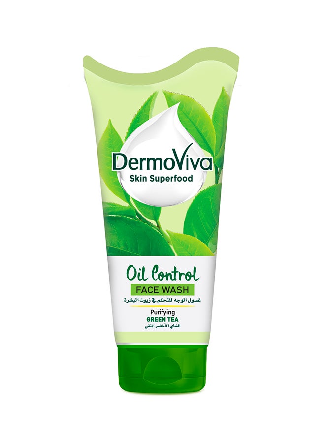 DermoViva Oil Control Face Wash Purifying Green Tea 150ml  - Image 1