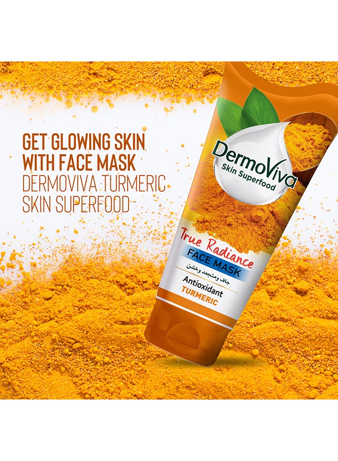 DermoViva True Radiance Antioxidant Turmeric Face Mask Pink 150ml  - Image 2
