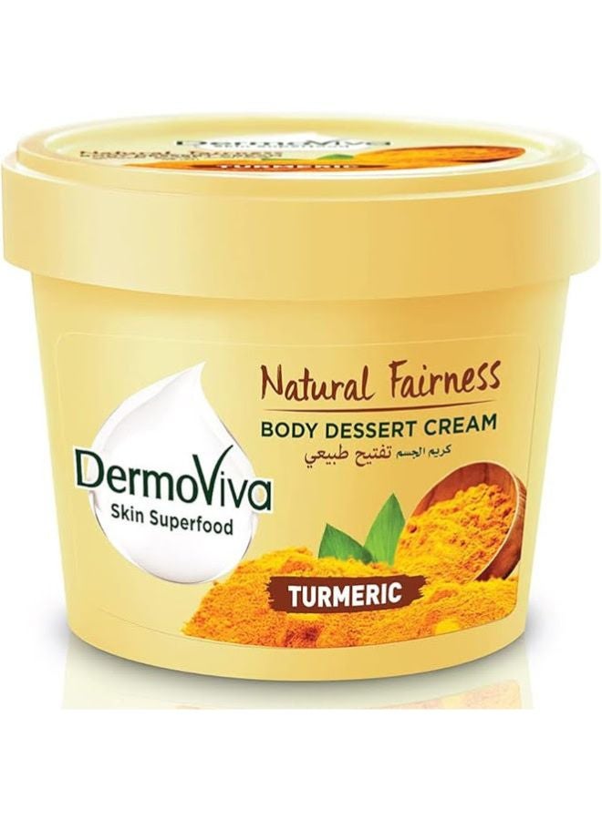 DermoViva Natural Fairness Body Dessert Cream Enriched With Turmeric 140ml  - Image 1