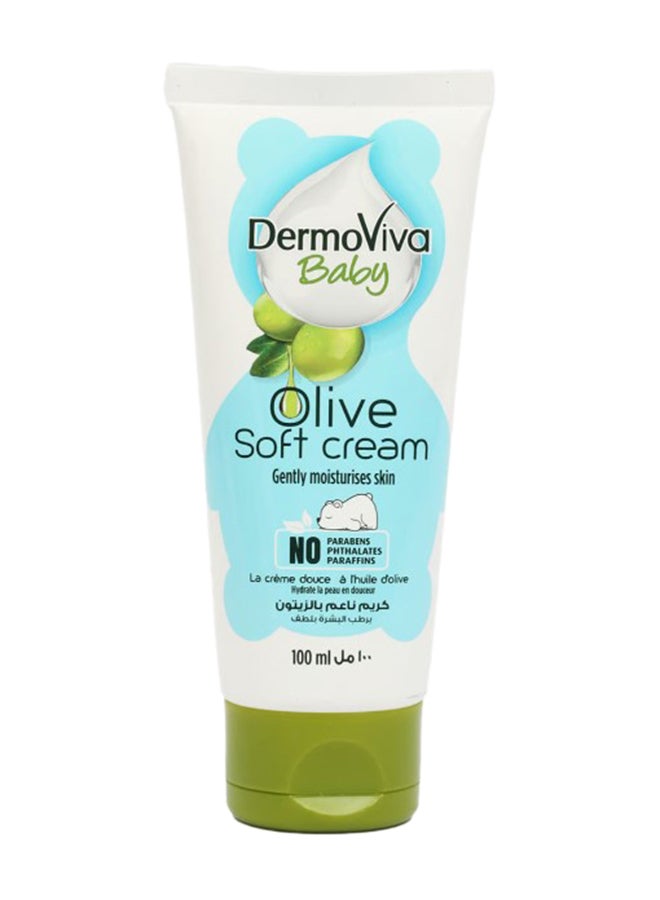 DermoViva Baby - Chemical-free Olive Baby Soft Cream For Healthy Skin, 100ml - Image 1