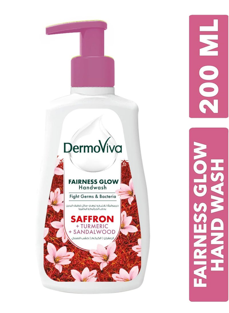 DermoViva Fairness Glow Hand Wash White/Pink 200.0ml  - Image 1