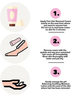 fem USA Hair Removal Cream Rose 120grams  - Image 5