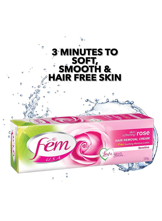 fem - USA Hair Removal Cream Rose 120grams - Image 1