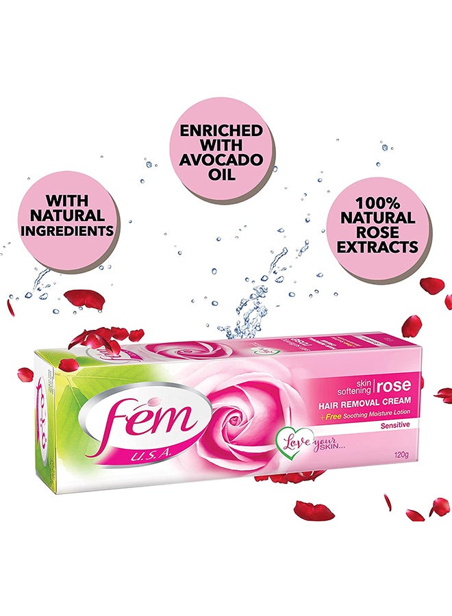 fem - USA Hair Removal Cream Rose 120grams - Image 1