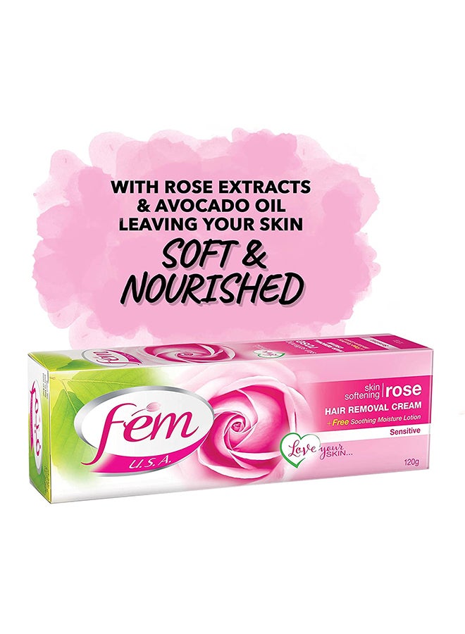 fem - USA Hair Removal Cream Rose 120grams - Image 1