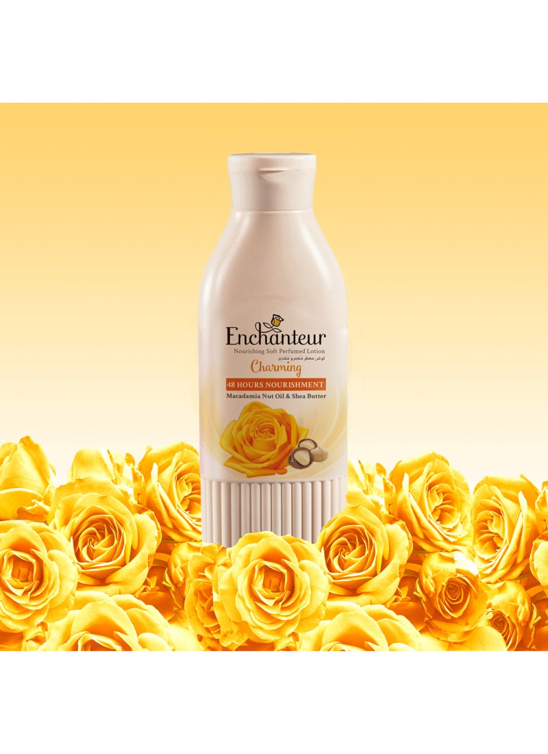 انشانتر لوشن شارمينج نوريشينج سوفت بزيت بندق المكاديميا وزبدة الشيا 250ملليلتر - Image 3