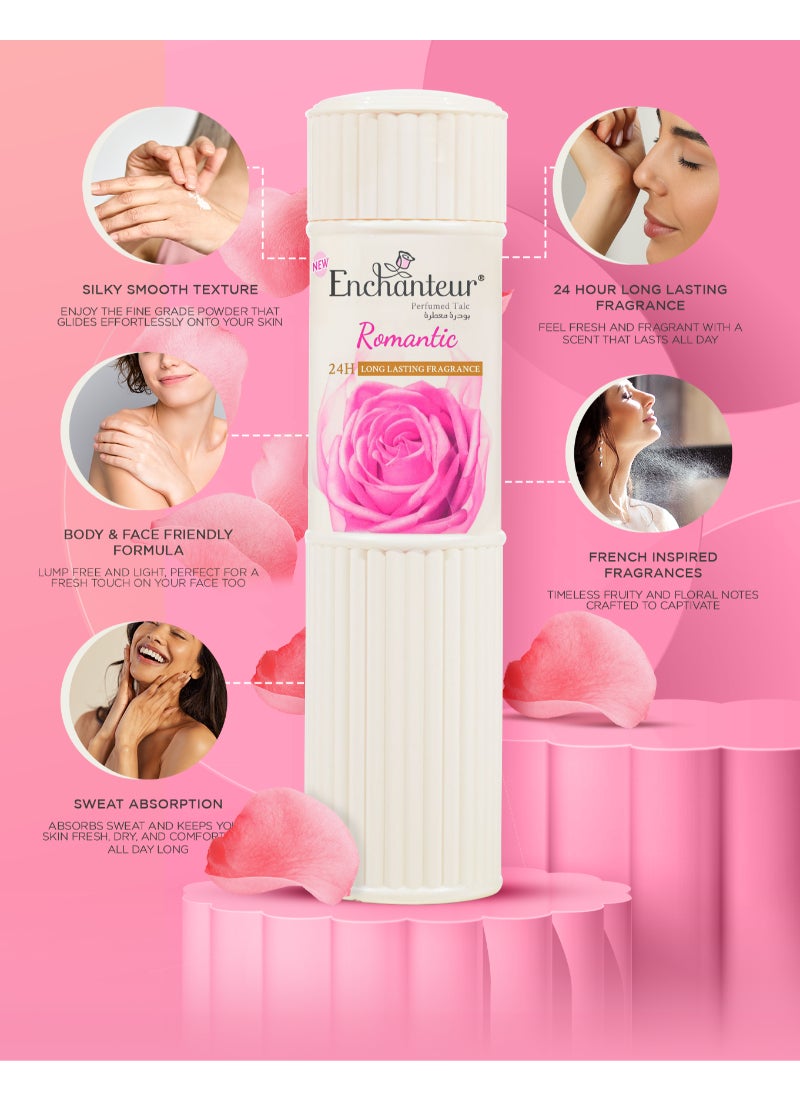 Enchanteur Romantic Perfumed Talc 250grams - Image 3