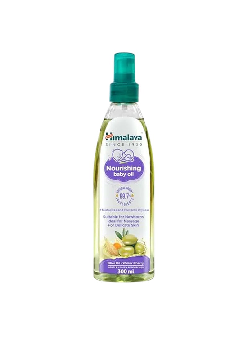 هيمالايا زيت مغذي للأطفال بزيت الزيتون والكرز الشتوي - 300 مل - Image 1