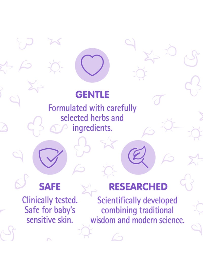 هيمالايا كريم الأطفال بتركيبة كريمة غنية بزيت الزيتون والملوخية، 100 مل من البارابين والفثالات والصبغة - Image 3