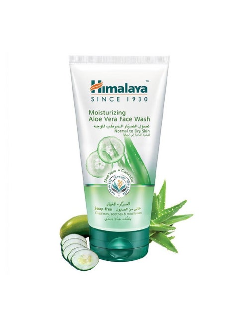 Herbals Moisturizing Aloe Vera Face Wash For Normal to Dry Skin, 150ml