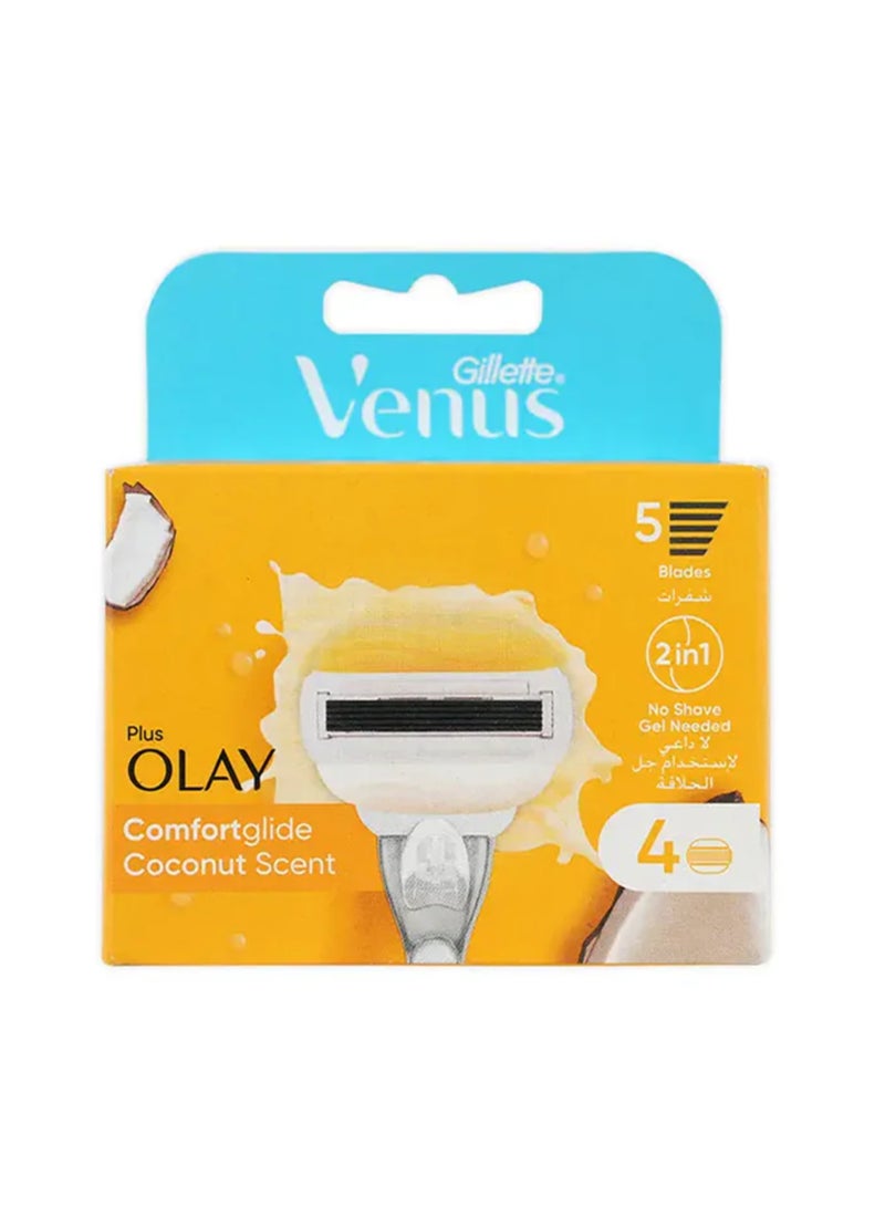 Venus Gillette And Olay Razor Blade Refills, 4 Count - Image 1