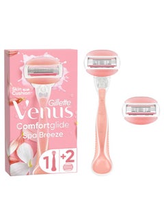 Venus Comfort Glide Spa Breeze Razor 2 Count  - Image 3