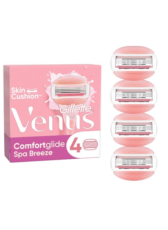 Venus Gillette Spa Breeze Women's Razor Blade Refills 4 Count  - Image 2