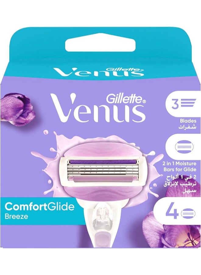 Venus Gillete Venus Comfortglide Breeze Blades x4 - Image 1