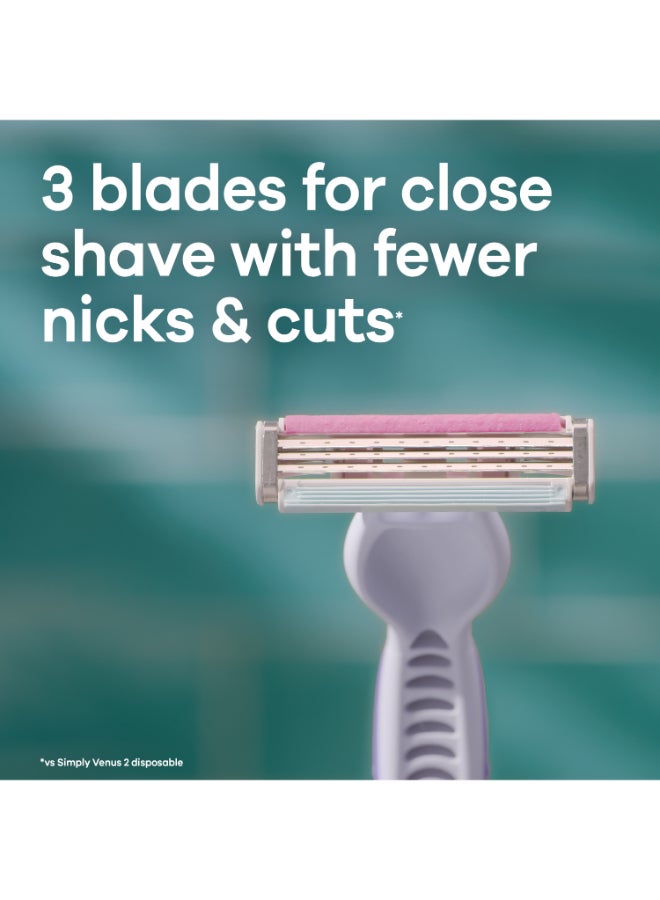 Gillette Gillette Venus3 Disposable Razors Pack of 3 Multicolour  - Image 2