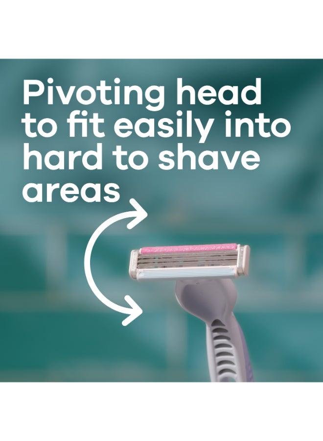 Gillette Gillette Venus3 Disposable Razors Pack of 3 Multicolour  - Image 4
