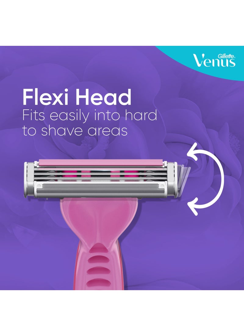 Gillette Venus3 Disposable Razors Pack of 3 Multicolour - Image 5