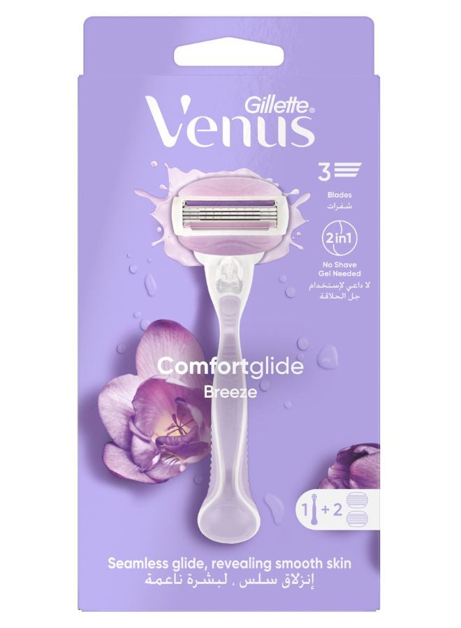 Gillete Venus Comfortglide Breeze Handle + 2 Blades - pnsku/N11293633A/45/_/1724763308/656c006e-ff0f-44d8-8bfd-206ab4905dec