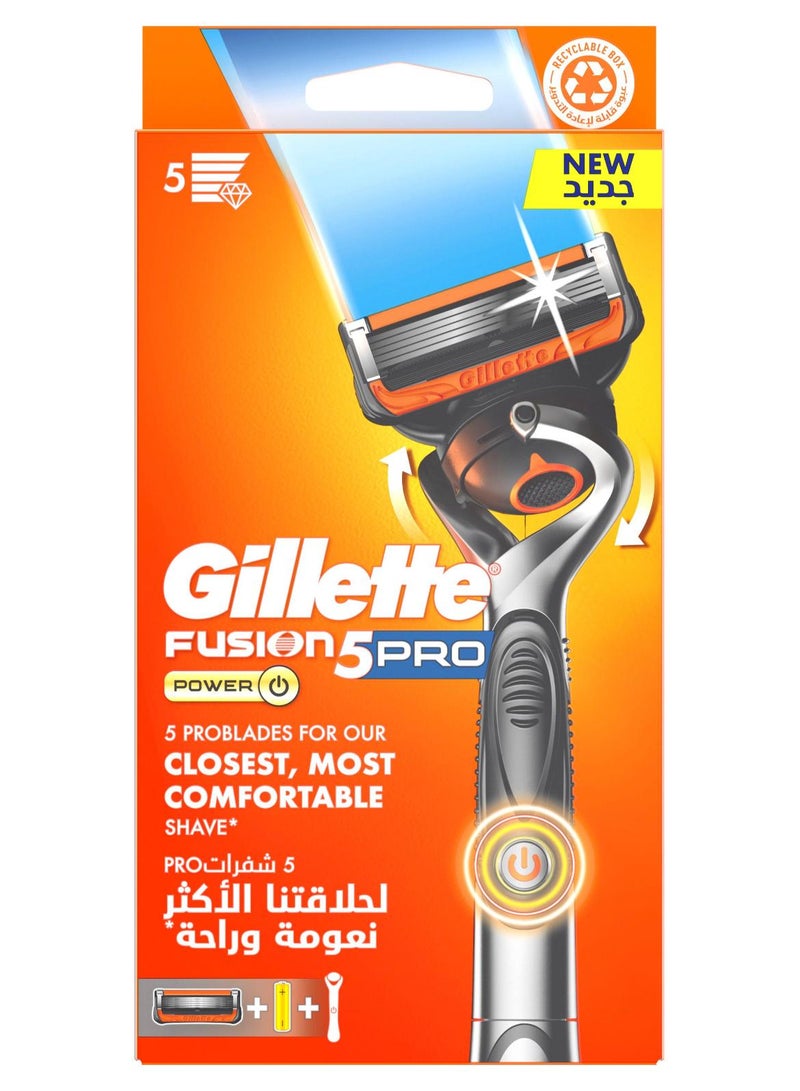 ماكينة حلاقة فيوجن بروجلايد باور فليكس بول مع شفرة واحدة - Image 1