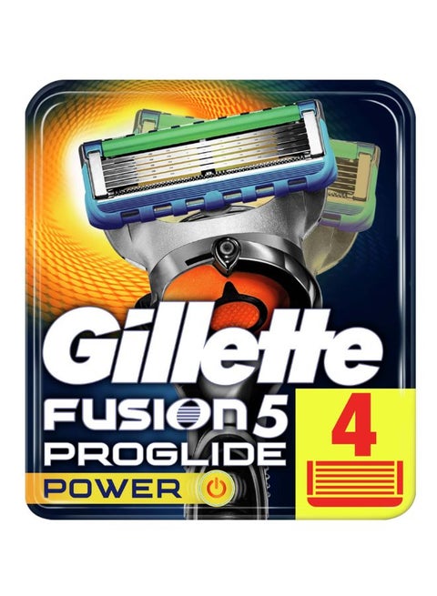 Fusion Proglide Power Razor Blades 4 Count