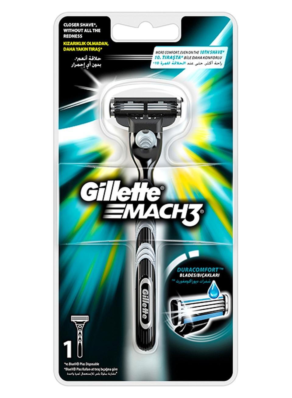 Gillette Mach3 1Up Razor multicolour One Size