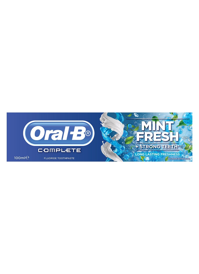 Oral-B - Complete Mint Fresh Plus Strong Teeth Toothpaste 100ml - Image 1