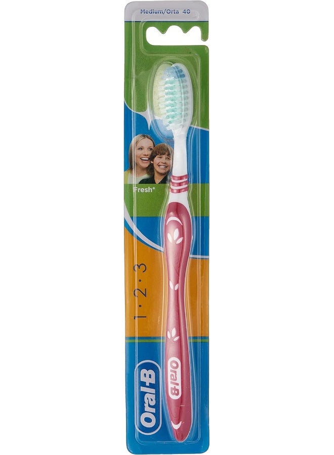 Oral-B 3-Effect Natural Fresh Toothbrush Assorted 40 Medium - Image 3