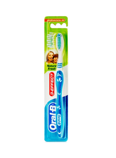 3-Effect Natural Fresh Toothbrush Assorted 40 Medium