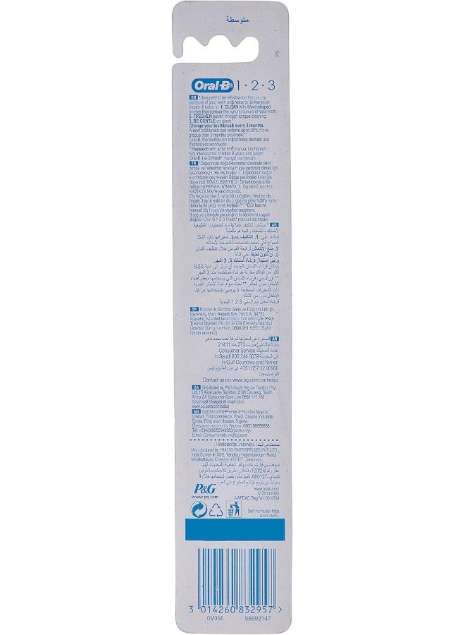 Oral-B 3-Effect Natural Fresh Toothbrush Assorted 40 Medium - Image 5