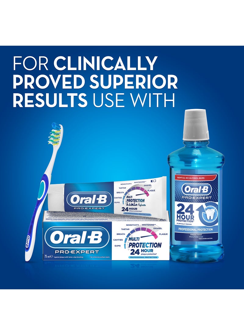Oral-B - Pro Expert Extra Clean Manual Toothbrush 40 medium Pack of  2 Multicolor 40 Medium - Image 1