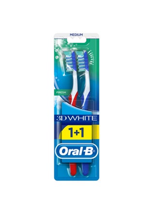 3D White Fresh Manual Toothbrush 40 Medium Pack of 2 40 Medium - pnsku/N11293803A/45/_/1741206582/3788db1f-a497-496a-907e-40809c10bc38