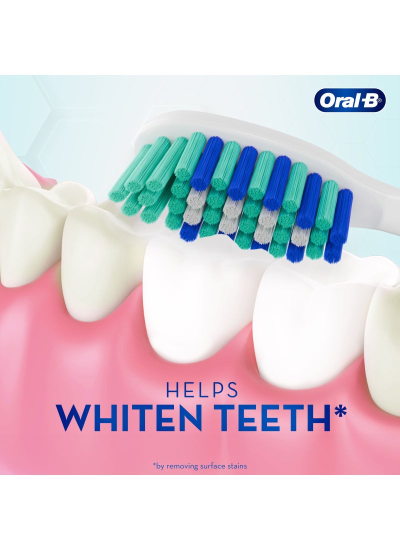 Oral-B 3D White Fresh Manual Toothbrush 40 Medium Pack of 2 40 Medium - Image 5