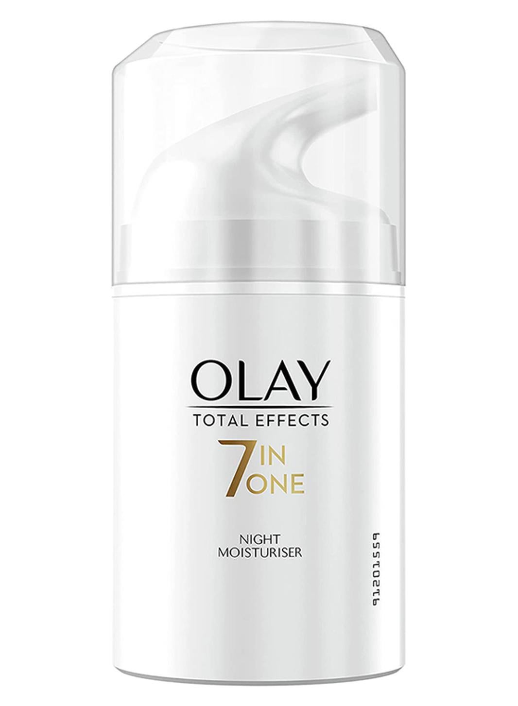 Olay Night Moisturiser Total Effects 7in 1 Anti Ageing Cream White 50 ml