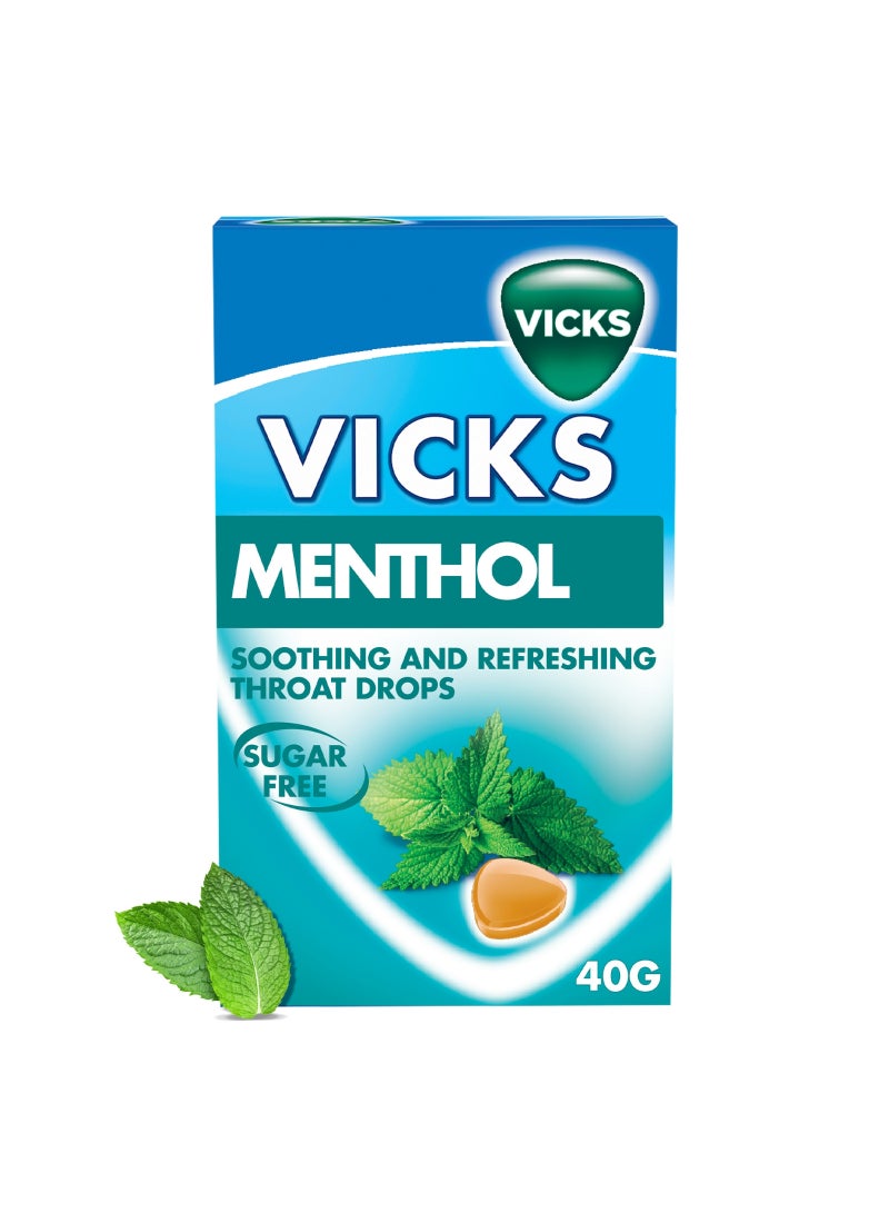 Vicks Soothing And Refreshing Throat Drops - Menthol 40g - Image 1