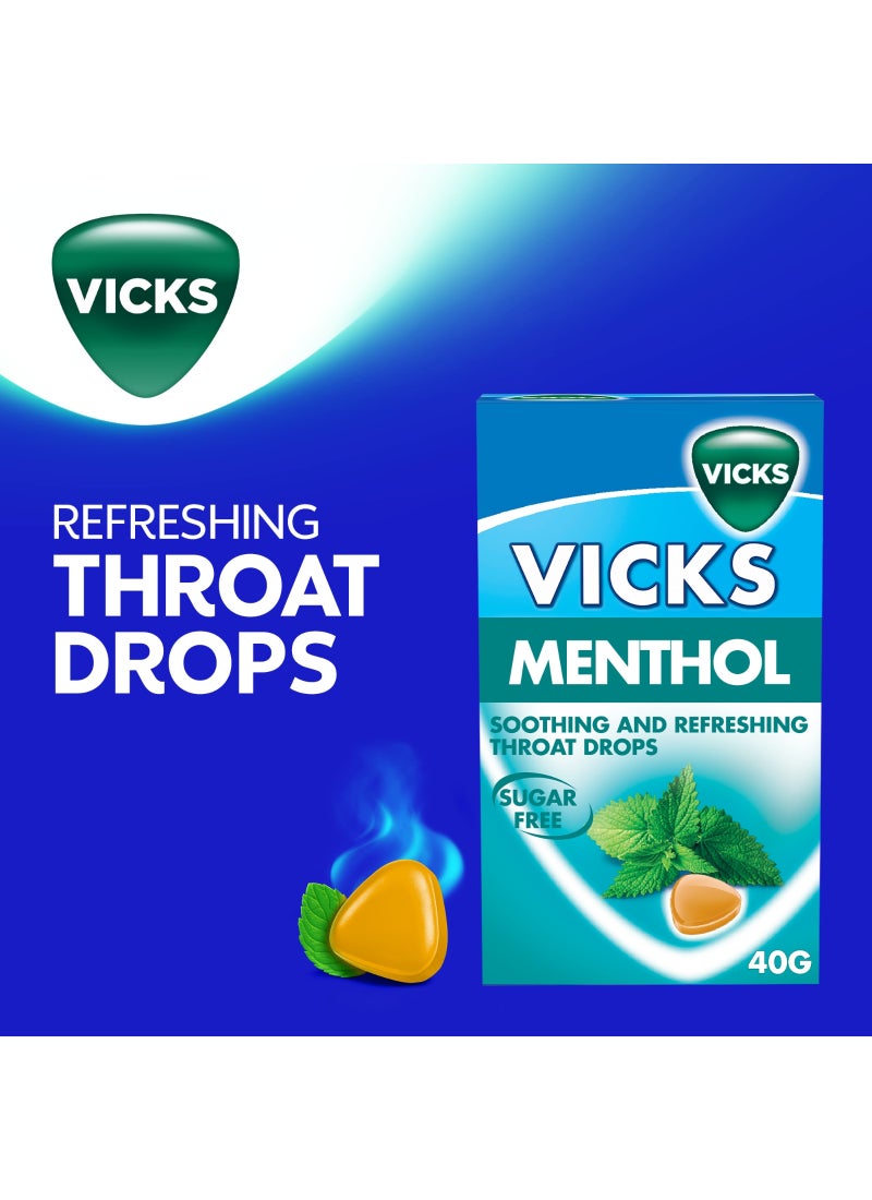 Vicks Soothing And Refreshing Throat Drops - Menthol 40g - Image 2