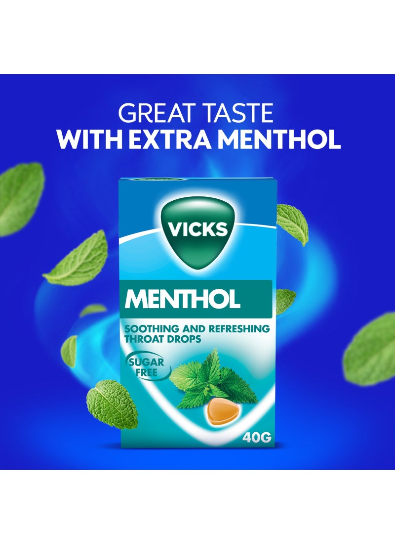 Vicks Soothing And Refreshing Throat Drops - Menthol 40g - Image 3