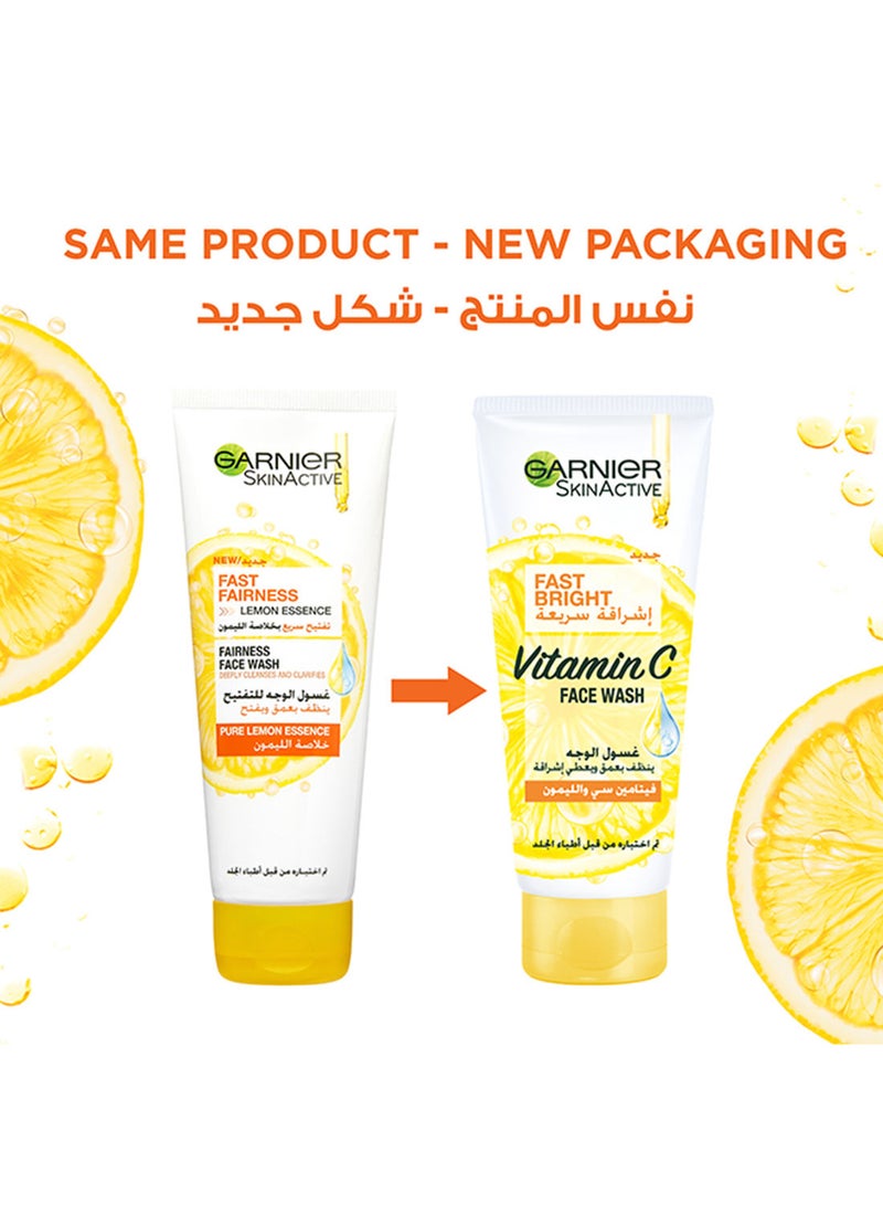 غارنييه غسول الوجه للتفتيح البشرة بخلاصة الليمون فاست برايت من غارنييه سكين أكتيف ١٠٠مل شفاف 50ملليلتر - Image 5