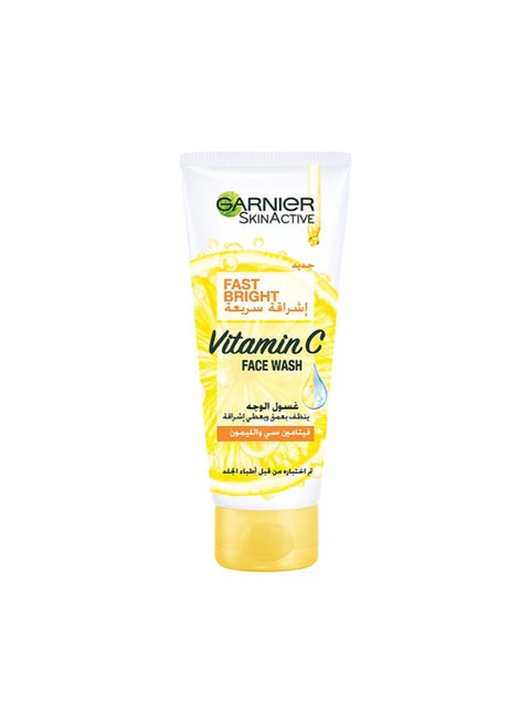 Garnier Skin Active Fast Bright Face Wash With Vitamin C And Lemon 100ml