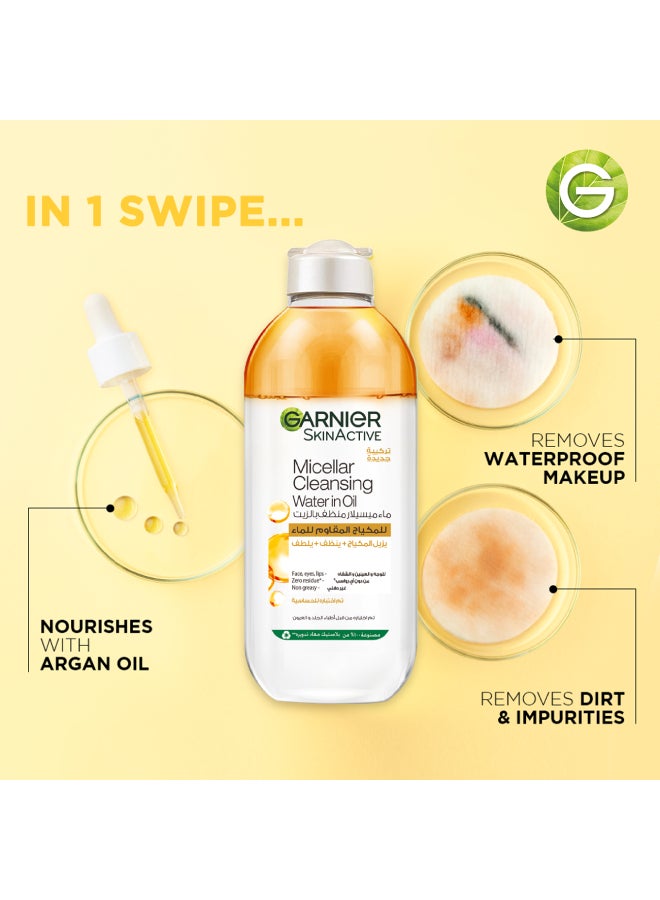 garnier Skin Active Micellar Cleansing Water in Oil, 400ml Clear - Image 5