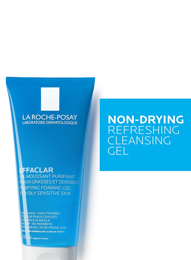 LA ROCHE-POSAY Effaclar Gel Moussant Purifiant 200ml - Image 4
