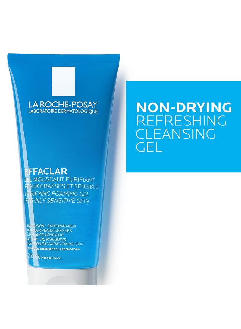 LA ROCHE-POSAY Effaclar Gel Moussant Purifiant 200ml - Image 3