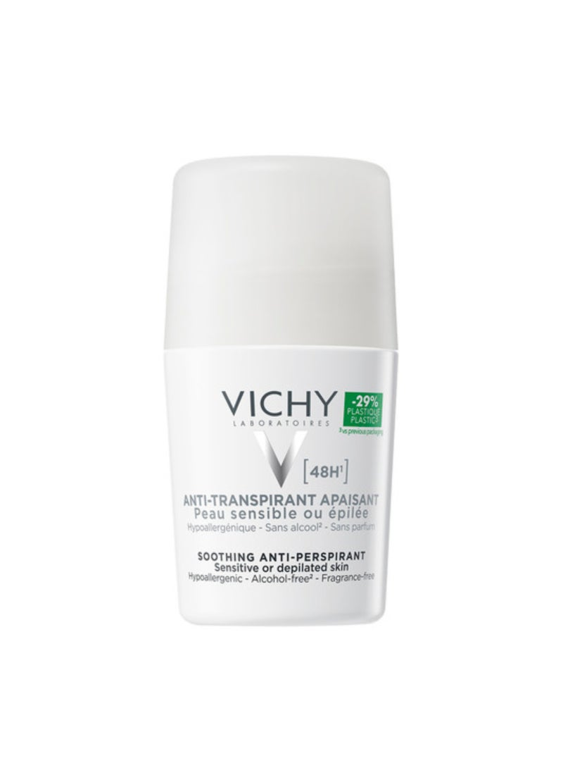 VICHY 48 Hours Anti Perspirant Deodorant For Sensitive Skin White 50ml - Image 1