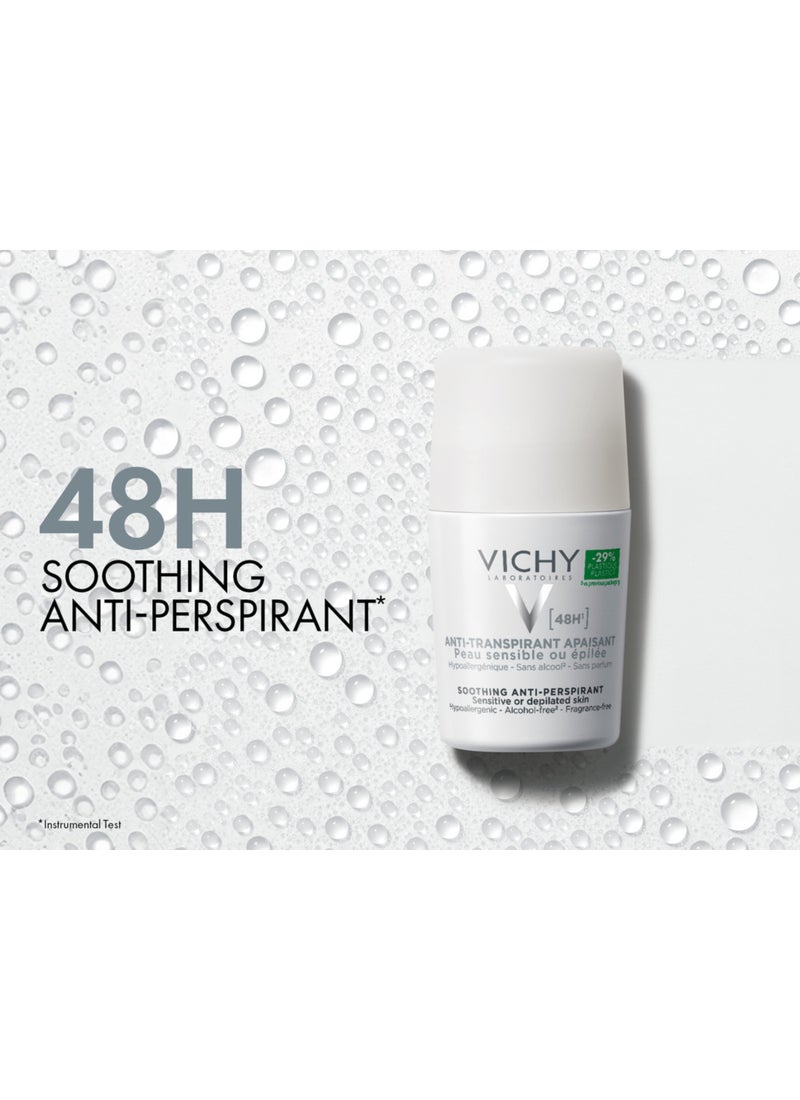 VICHY 48 Hours Anti Perspirant Deodorant For Sensitive Skin White 50ml - Image 5